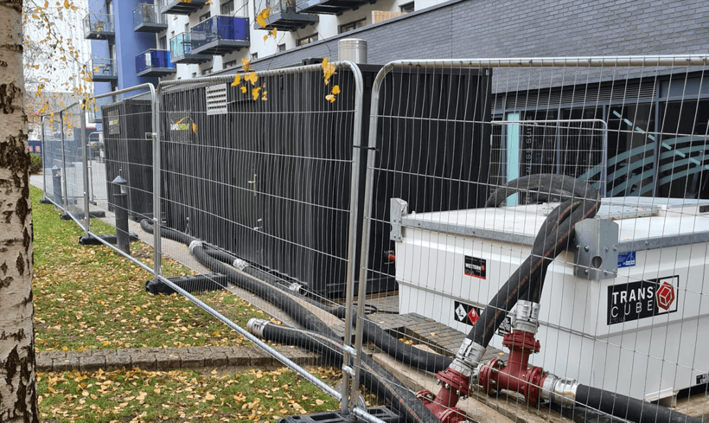 temporary boiler solution for district heating network in london
