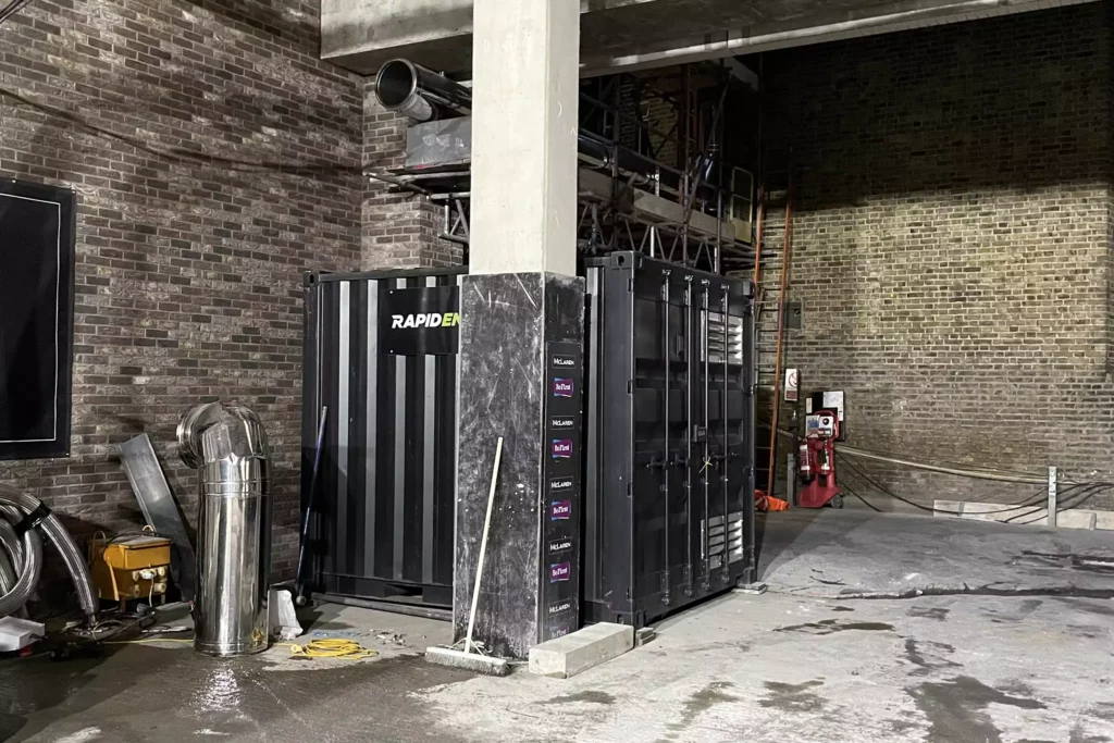 600kW Temporary Boiler Install at London Housing Development