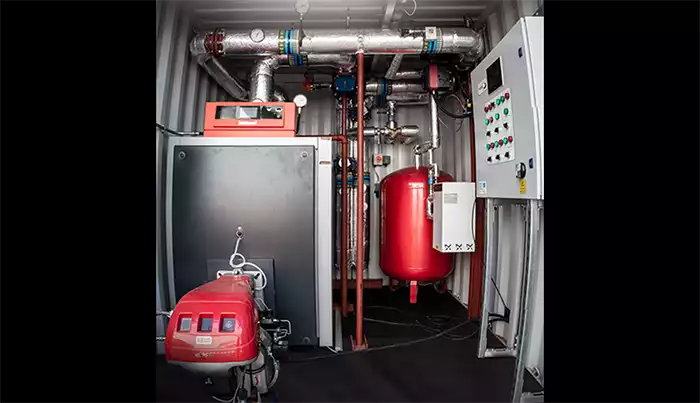 Inside Rapid Energy's Temporary Boiler