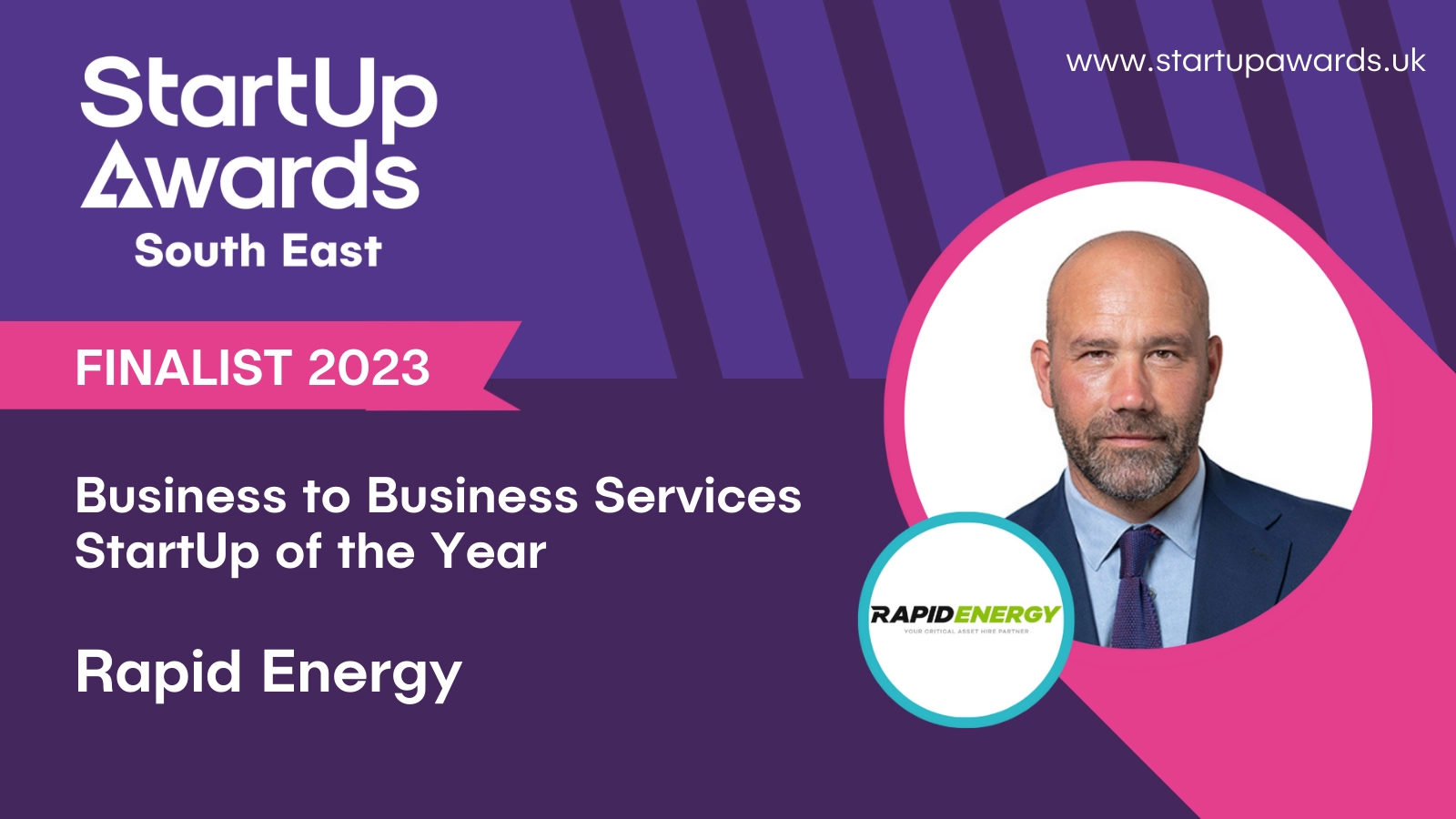 Rapid Energy shortlisted for Startup Awards 2023