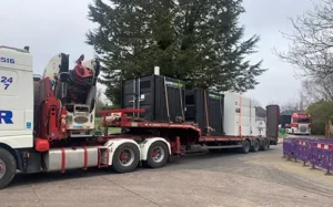 2 x 300kW Packaged Boilers on HIAB Transport
