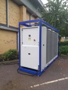 150kW chiller positioned outside university