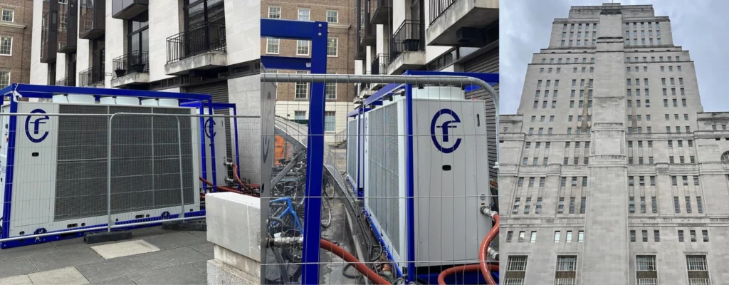 Temporary chiller solution for UCL