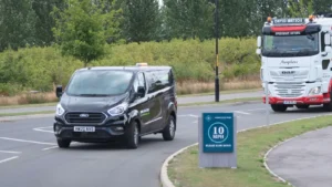 Rapid Energy van on the road.