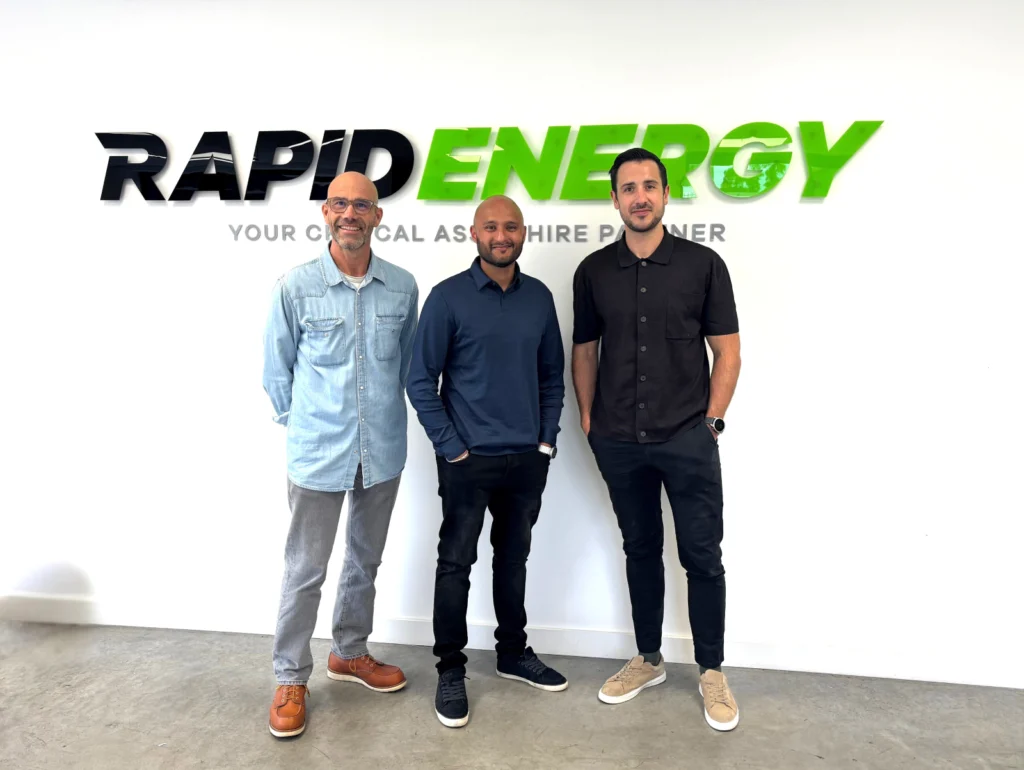 Krishan Champaneri our New Head of Operations at Rapid Energy, alongside our CEO and Managing Director.