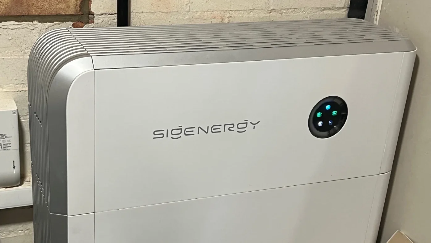 Rob's battery storage in his house.