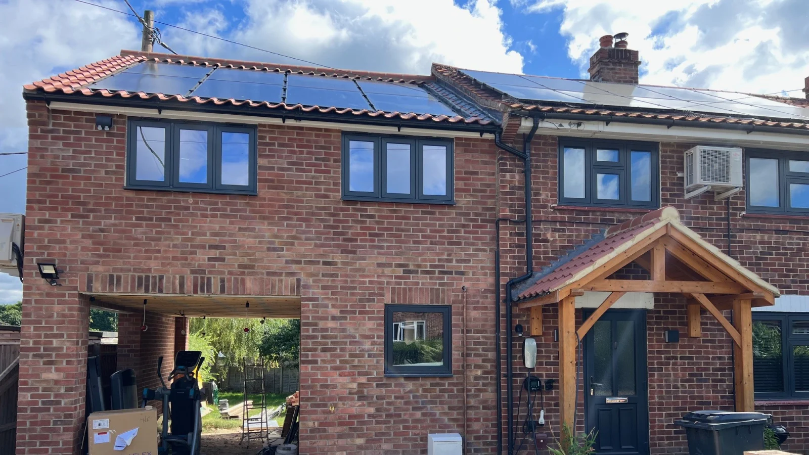 Solar panels on Rob's house.