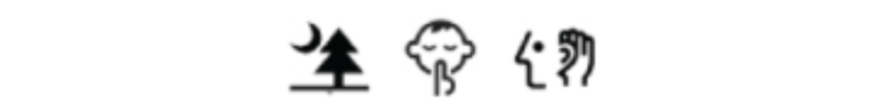 AC remote quiet fan setting symbol