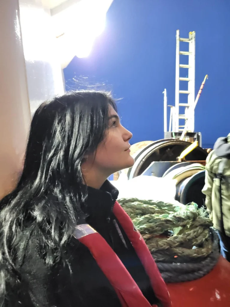 Victoria Hooper, a junior engineer at Rapid Energy, working on-site to install and test a temporary boiler system.