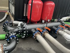Rapid Energy's packaged boilers at a hospital in London.