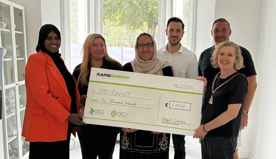 Rapid Energy Donates £2,000 to Support Family Following Devastating House Fire